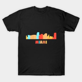 Miami City Skyline or Gift for Men, Women,Kids T-Shirt